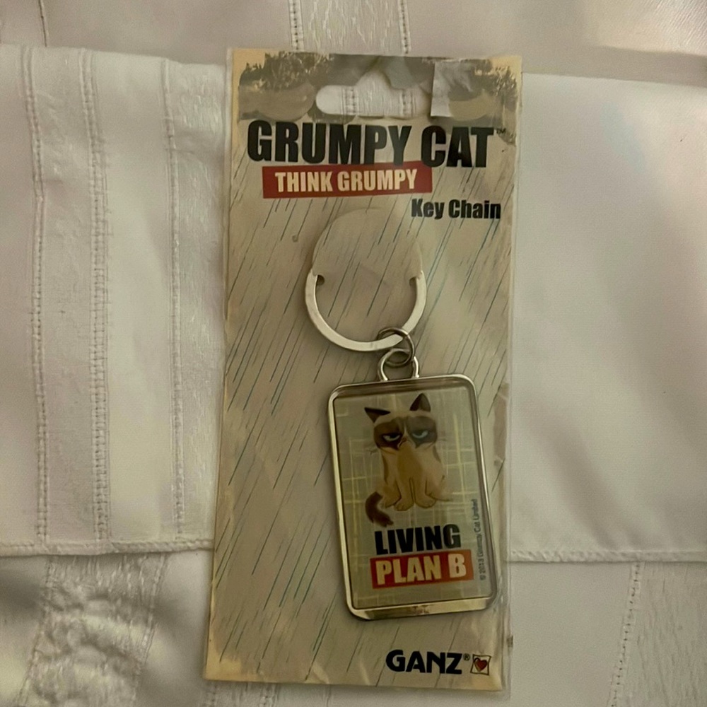 New in package Grumpy Cat key fob /keychain. Think stocking stuffers :) box a